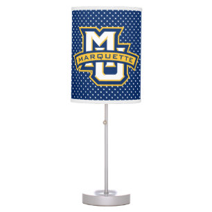 Marquette University Polka Dot Pattern Table Lamp