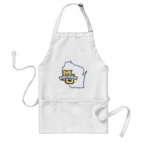 Marquette University State Love Adult Apron