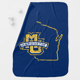 Marquette University State Love Baby Blanket