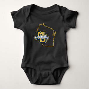 Marquette University State Love Baby Bodysuit