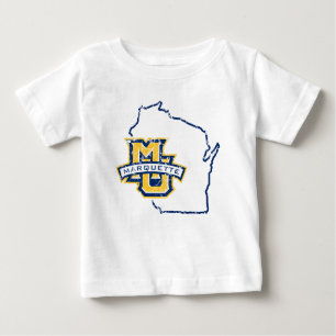 Marquette University State Love Baby T-Shirt