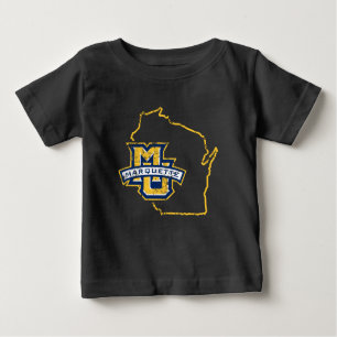 Marquette University State Love Baby T-Shirt
