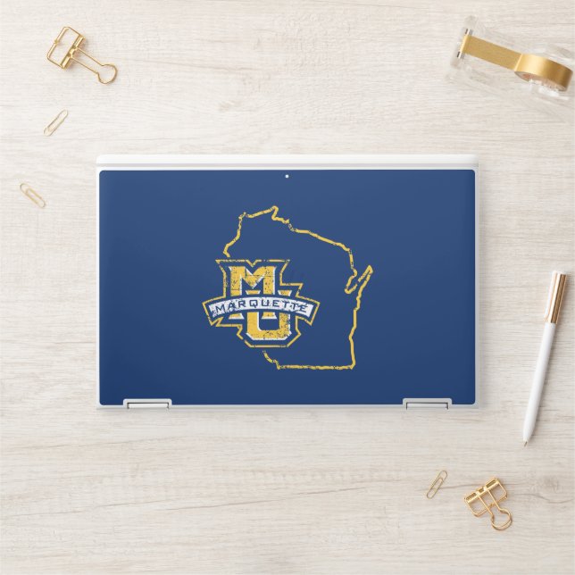 Marquette University State Love HP Laptop Skin (Desk)