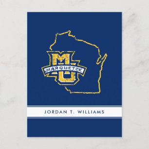 Marquette University State Love Invitation Postcard