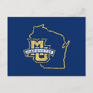 Marquette University State Love Invitation Postcard