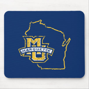 Marquette University State Love Mouse Pad