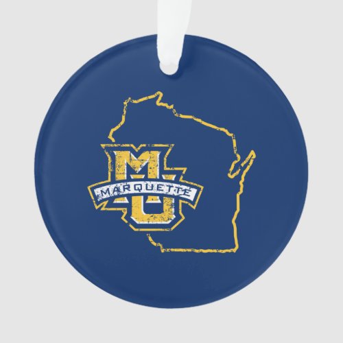 Marquette University State Love Ornament