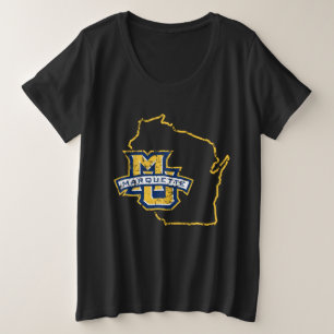 Marquette University State Love Plus Size T-Shirt