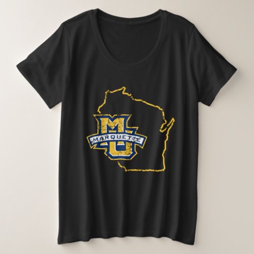 Marquette University State Love Plus Size T_Shirt
