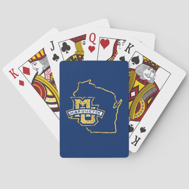 Marquette University State Love Poker Cards (Back)