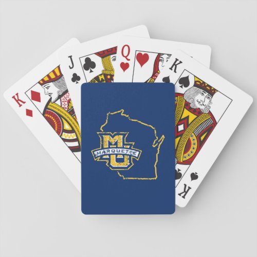 Marquette University State Love Poker Cards