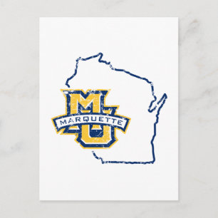 Marquette University State Love Postcard