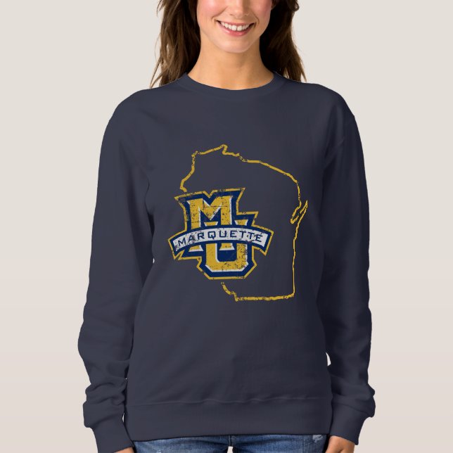 Marquette University State Love Sweatshirt (Front)