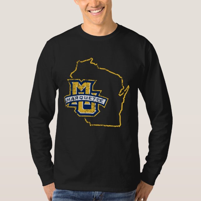 Marquette University State Love T-Shirt (Front)