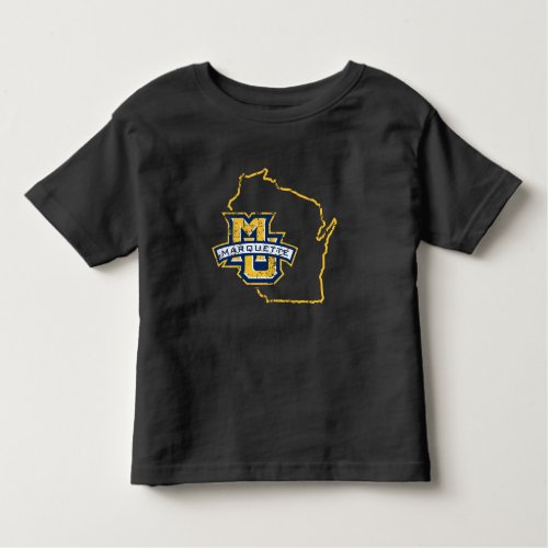 Marquette University State Love Toddler T_shirt