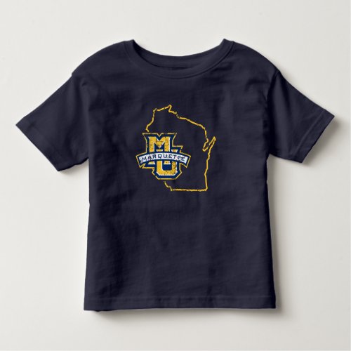 Marquette University State Love Toddler T_shirt