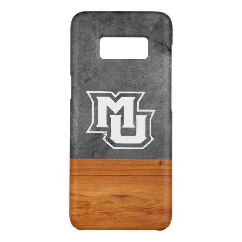 Marquette University Wood Cement Half White Case_Mate Samsung Galaxy S8 Case