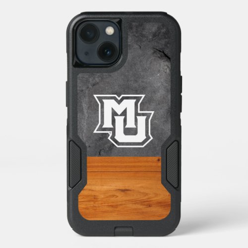 Marquette University Wood Cement Half White iPhone 13 Case