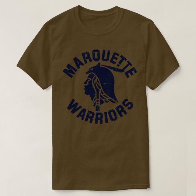 Marquette Warriors Navy Baby Bodysuit (Design Front)