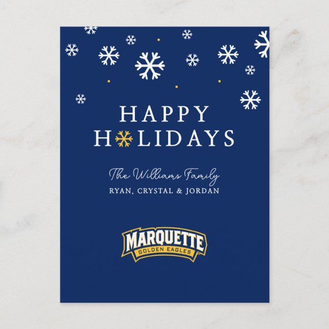 Marquette Wordmark Holiday Design (Front)