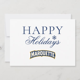 Marquette Wordmark Holiday Design Card