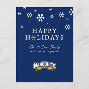 Marquette Wordmark Holiday Design Postcard