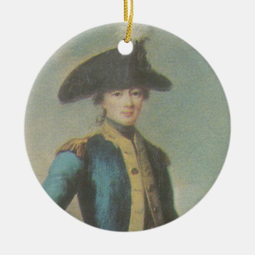 Marquis de Lafayette _ Cincinnati badge Ceramic Ornament