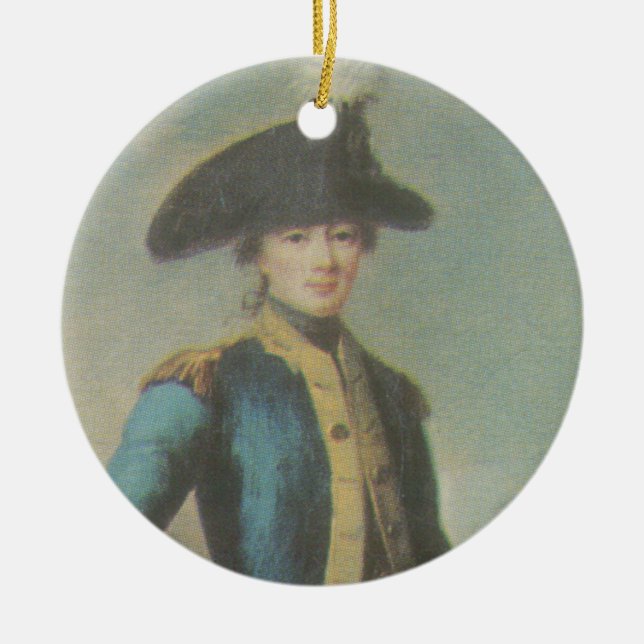 Marquis de Lafayette - Cincinnati badge Ceramic Ornament (Front)