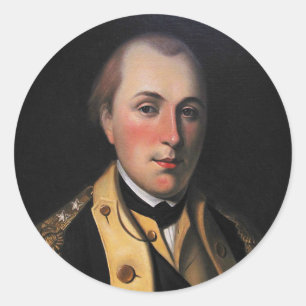 Marquis de Lafayette Classic Round Sticker