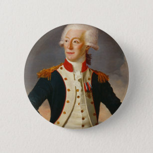 Marquis De Lafayette Portrait Button