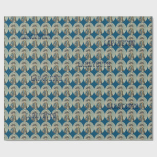 Marquis de Lafayette wrapping paper