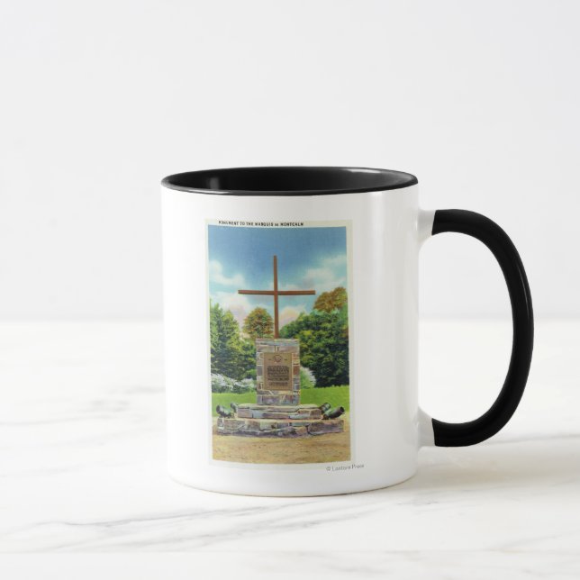 Marquis de Montcalm Monument Scene Mug (Right)