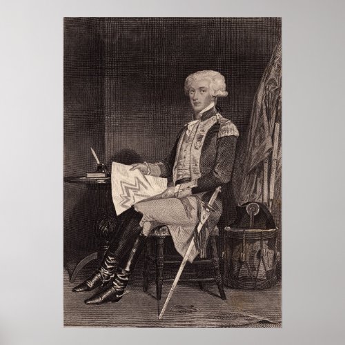 Marquis du Lafayette Poster