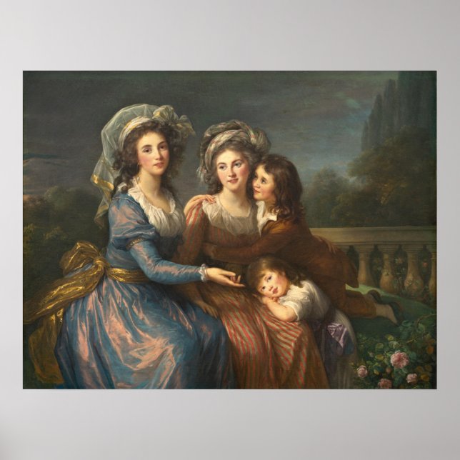 Marquise de Pezay - Élisabeth-Louise Brun Fine Art Poster (Front)
