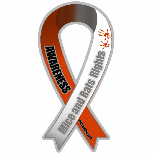 MARR Awareness Cut out pin Ribbon (Front)