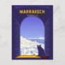 Marrakech Morocco Cat Retro Postcard