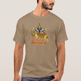 Marrakech Morocco Design Vibrant Travel Art T-Shirt