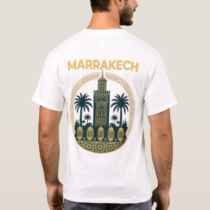 Marrakech Morocco T-shirt – back illustration