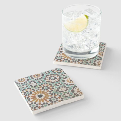 Marrakech mosaic stone coaster