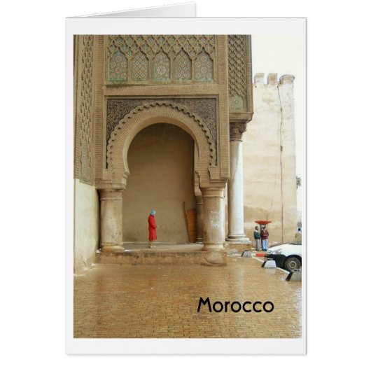 Marrakech Palace Morocco Cards (Front)