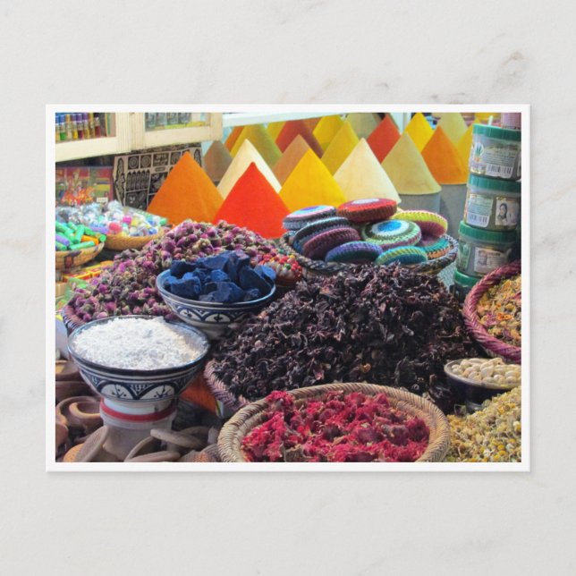 marrakech spices postcard (Front)