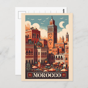 Marrakesh city moroccan vibes gifts postcard