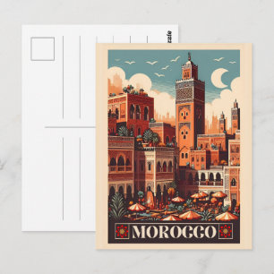 Marrakesh city moroccan vibes gifts postcard