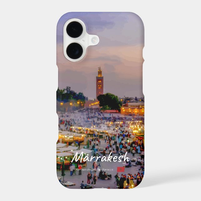 Marrakesh, Morocco - Jemaa el Fnaa Square Case-Mate iPhone Case (Back)