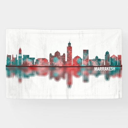 Marrakesh Morocco Skyline Banner