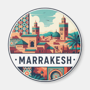 Marrakesh Morocco Travel Magnet