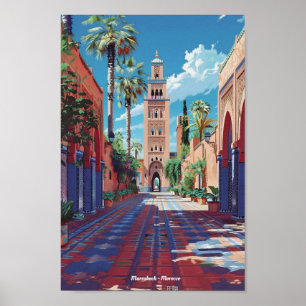 Marrakesh Morocco Travel Poster