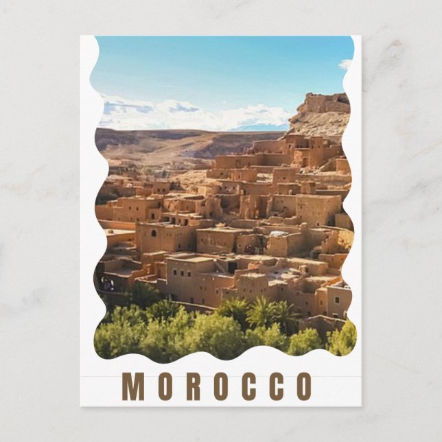 Marrakesh, Morocco Trip Surprise Gift Ticket - You Postcard (Front)