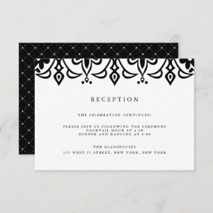Marrakesh Reception Card Black