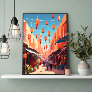 Marrakesh Wall Art Ghibli Design